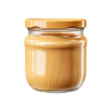 jar of peanut better isolated on transparent background,transparency 