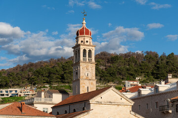 Fototapeta na wymiar Saint Jerolime Church in Pucisca, Brac island, Dalmatia, Croatia