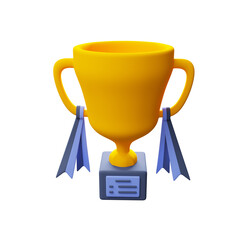 Trophy 3d illustration