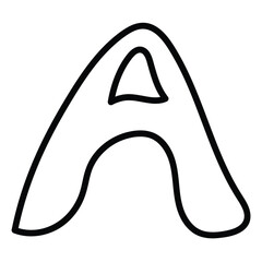 a alphabet big letters icon symbol