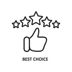 Best Choice icon. best choice icon for web design, apps, creative flat trendy style illustration on white background..eps