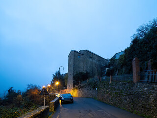 West Italy mountain village Fosdinovo