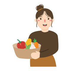 illustration for world vegan day celebration.