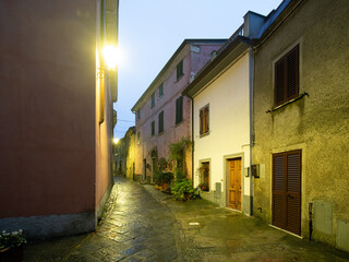 West Italy mountain village Fosdinovo