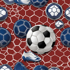 soccer ball in net