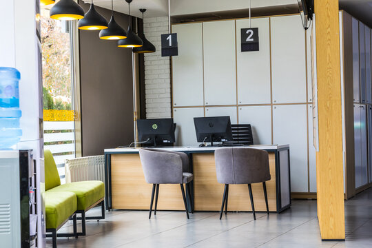 Almaty, Kazakhstan &ndash; October 15, 2023: interior of the office of the communications company