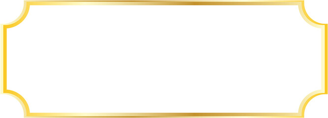 golden ornamental frame png transparent
