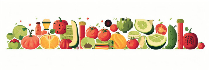 Gastronomie et cuisine (aliments, recettes, restaurants), vector, flat design, illustration et background.