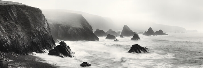 Majestic Coastal Cliff Panorama