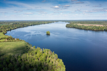 Daugava river next to Koknese , Latvia.