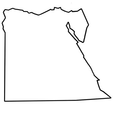 recommend clip art: Egypt map outline