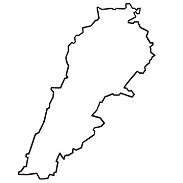 recommend clip art: Lebanon map outline