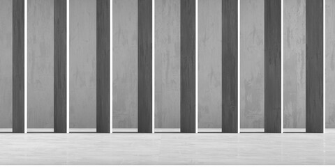 Abstract empty modern interior. Concrete walls