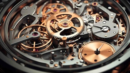 interior of a luxury mechanical watch