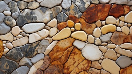 Epoxy textures mimicking the organic patterns of natural stone on a wall.