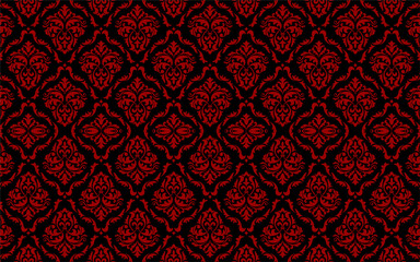 Red and black Ornate Background
