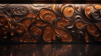 A close encounter with an epoxy wall showcasing intricate patterns and textures.