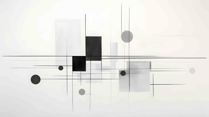 minimalist monochrome abstract art piece