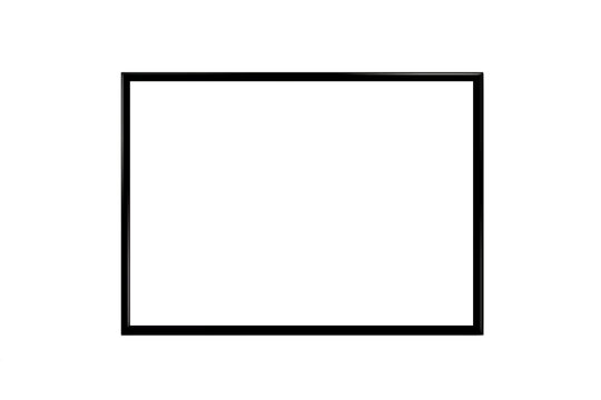 white photo frame, PNG