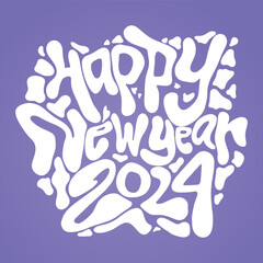 Happy new year 2024 background