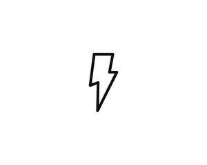 Bolt icon vector symbol design illustration.