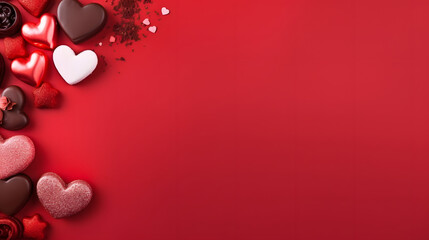 Valentine's Day Theme Decorative Red Background Picture