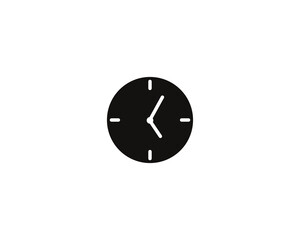 Clock watch icon vector symbol design illustration.