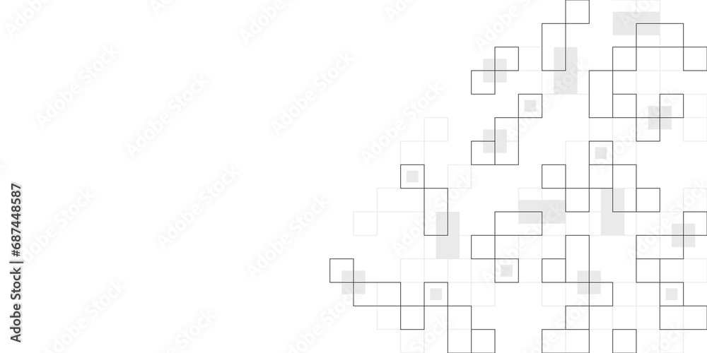 Poster minimalistic texture with linear squares pattern. creative idea of modern design with abstract geome