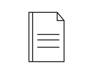 Document application paper icon vector symbol design