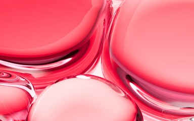 Abstract transparent glass background, 3d rendering.