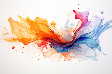 Dynamic Explosion, Colored Smoke and Ink Abstract