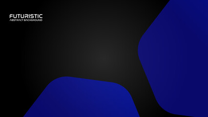 Abstract dark blue hexagon geometric lines shape background. Futuristic geometric hexagon overlay pattern. Suit for banner, poster, brochure, website, flyer. Vector illustration