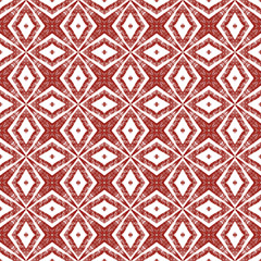 Mosaic seamless pattern. Wine red symmetrical