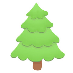 green christmas tree