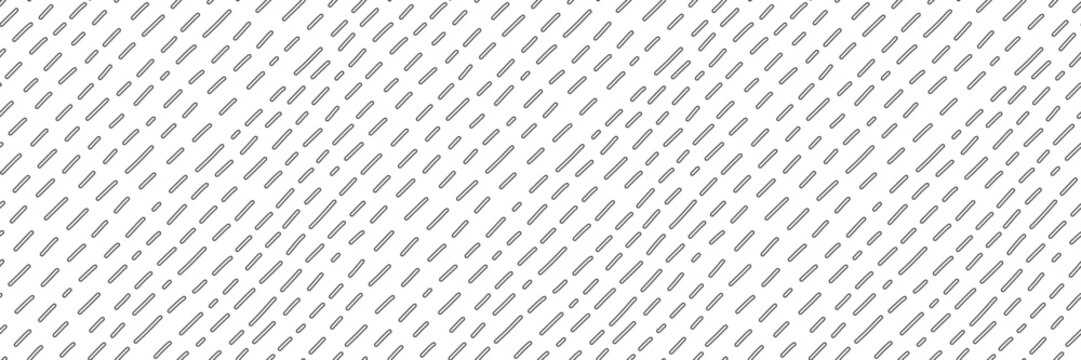 Fototapeta Abstract small dash seamless pattern. Rain texture vector wallpaper in monochrome color. Hand drawn diagonal line illustration. 