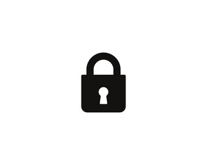 Lock safety icon vector symbol design illustration