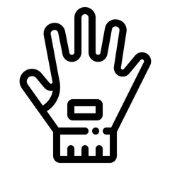 Glove Line Icon
