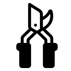 Pruning Shears Glyph Icon