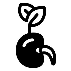 Seed Glyph Icon
