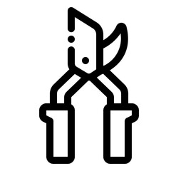 Pruning Shears Line Icon
