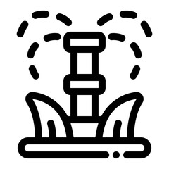 Sprinkler Line Icon