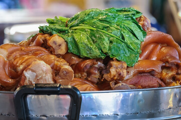 Stewed Pork Leg on Street Food