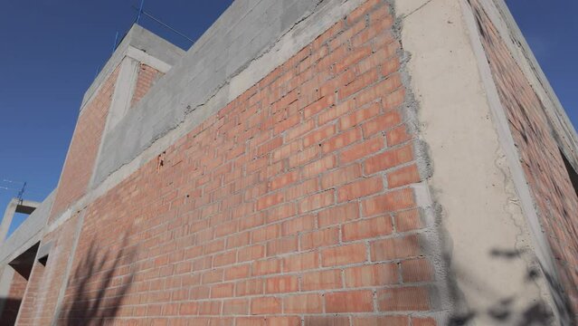 Modern house under construction. Suitable for concepts as Perfect for construction and real estate project