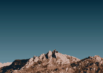 hiker in the mountains