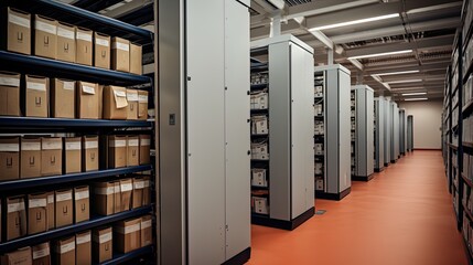 book archive with effective climate control system, providing optimal conditions for long-term storage