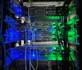 Network system in the server room Global Communications