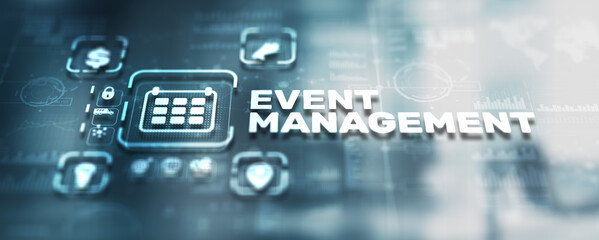 Event management Concept. Planner Organization Management Remind Concept