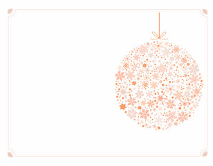 雪の結晶のオーナメントのデザインのアンティーク枠のフレーム素材　1