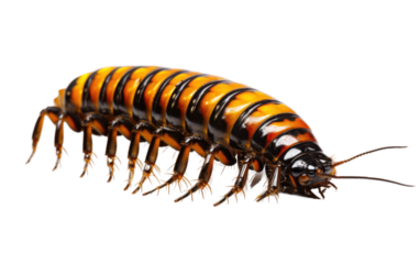 Nighttime Forager Agile Centipede Hunter on a White or Clear Surface PNG Transparent Background