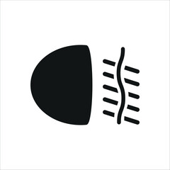 fog light icon aesthetic design and simple eps 10
